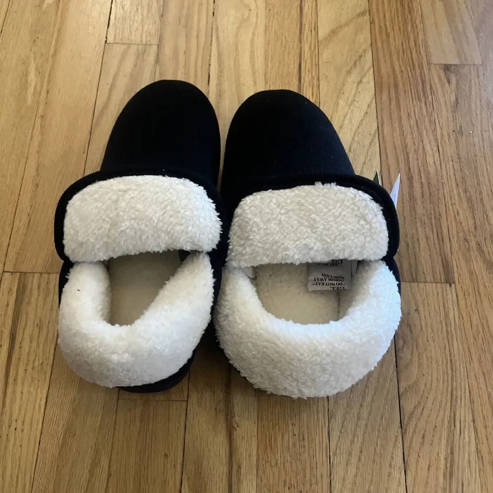NWT Black Woman’s Vonmay   Memory Foam Slippers Size 10
